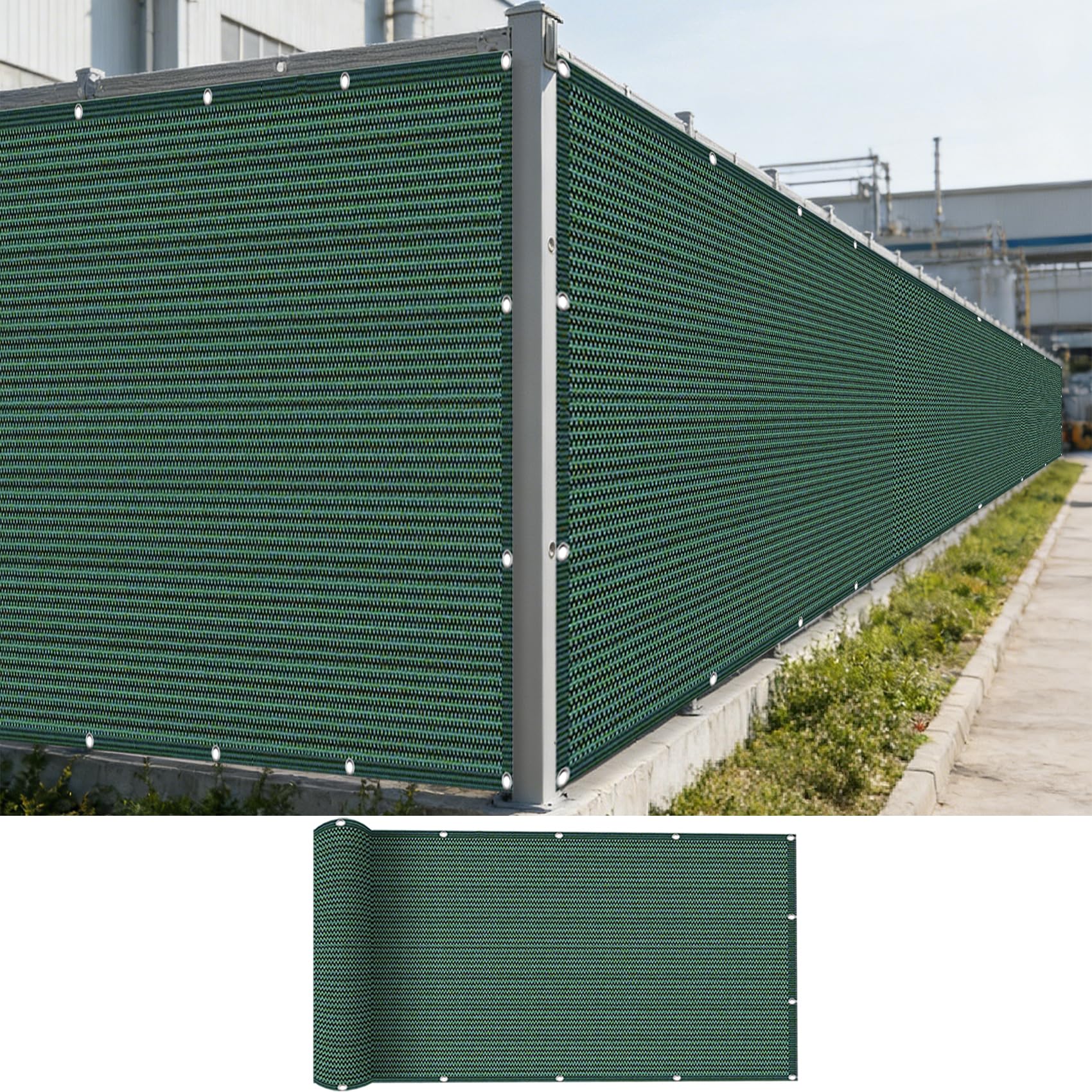 Brise vue jardin vert 0.3x5m brise vent terrasse sur mesure