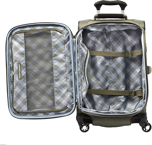 Miniatura 213 de Travelpro Maxlite 5 - Juego de 2 piezas de equipaje de mano de tela, expandibles con 4 ruedas giratorias, bolso blando para debajo del asiento, Negro