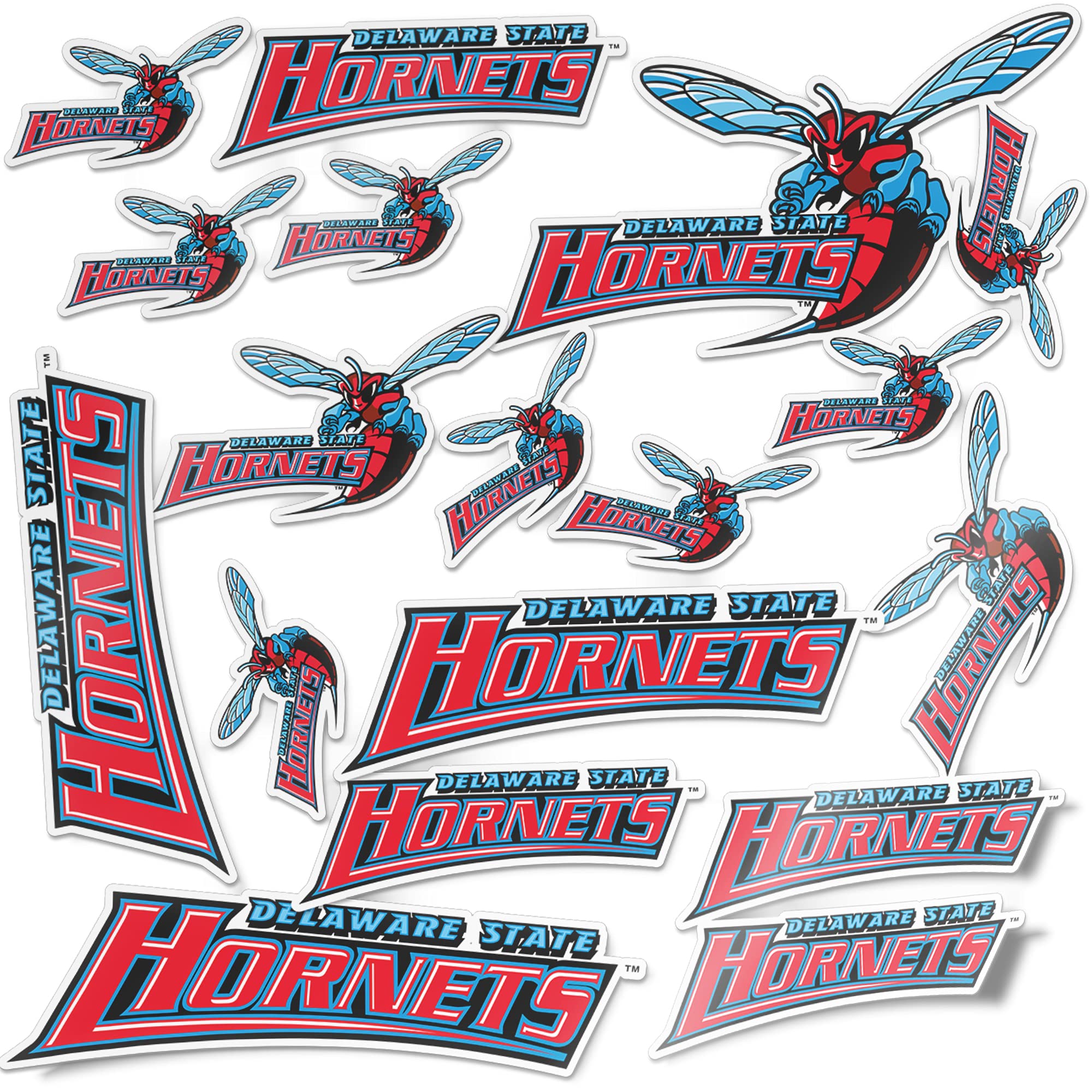 Delaware State University Sticker DSU Hornets Stickers Vinyl Decals Laptop Water Bottle Car Scrapbook T1 (Type 1-1)