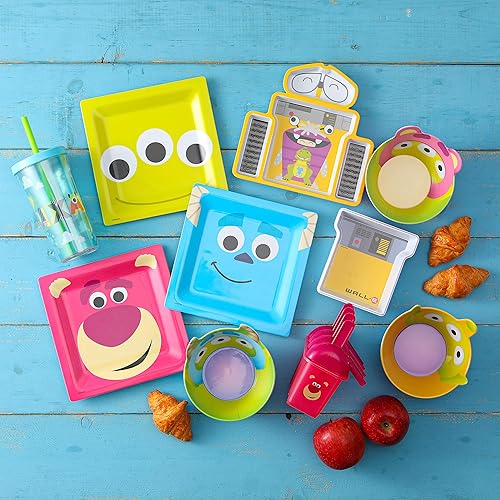 Miniatura 7 de Zak Designs Movies - Tapa y popote de plástico a prueba de salpicaduras para una fácil hidratación, taza aislada duradera que cabe en soportes de