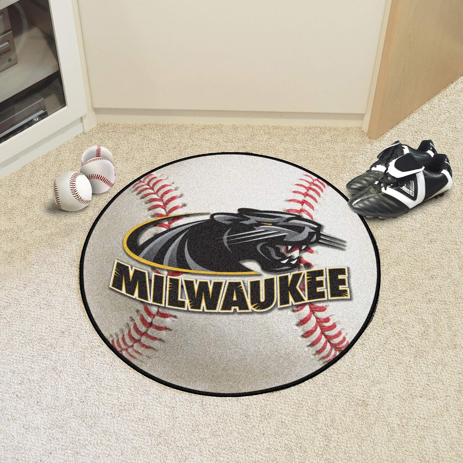FANMATS NCAA Unisex-Adult Baseball Rug - 27in. Diameter