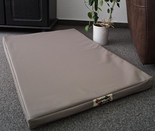 Colchón para perros, cama para perros, piel sintética, manufactura de camas para perros, espuma de 5 cm