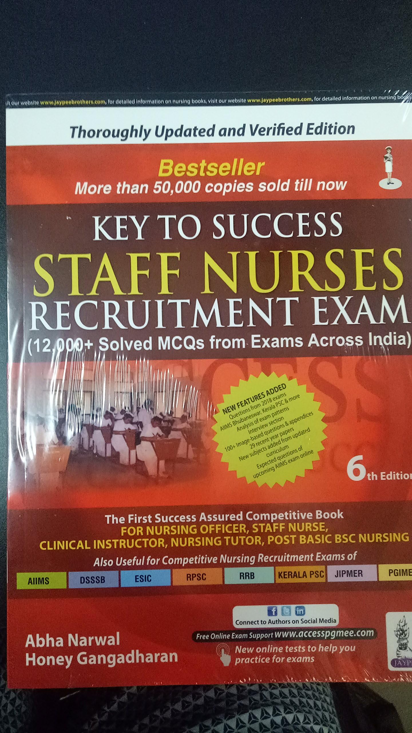 Key to Success Staff Nurses Recruitment Exam (12000+ Solved MCQs with Exams Across India) Paperback โ 1 January 2018