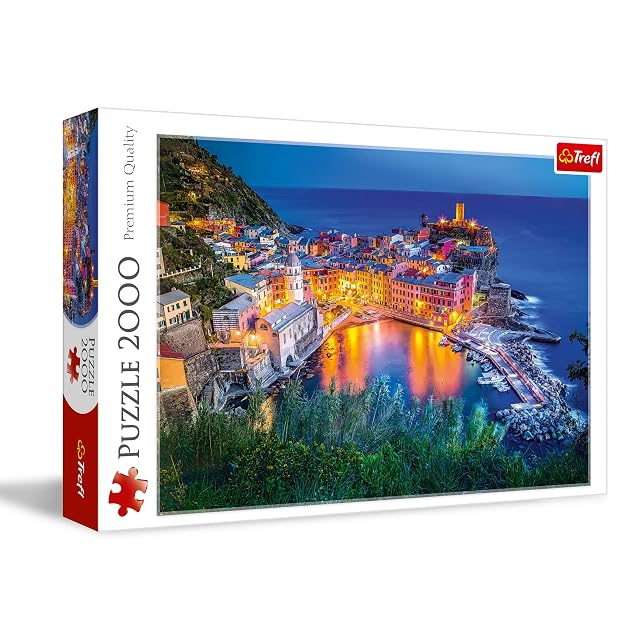 Trefl, Puzzle, Vernazza al Atardecer, de 2000 Piezas, Adultos y niños a Partir de 12 años