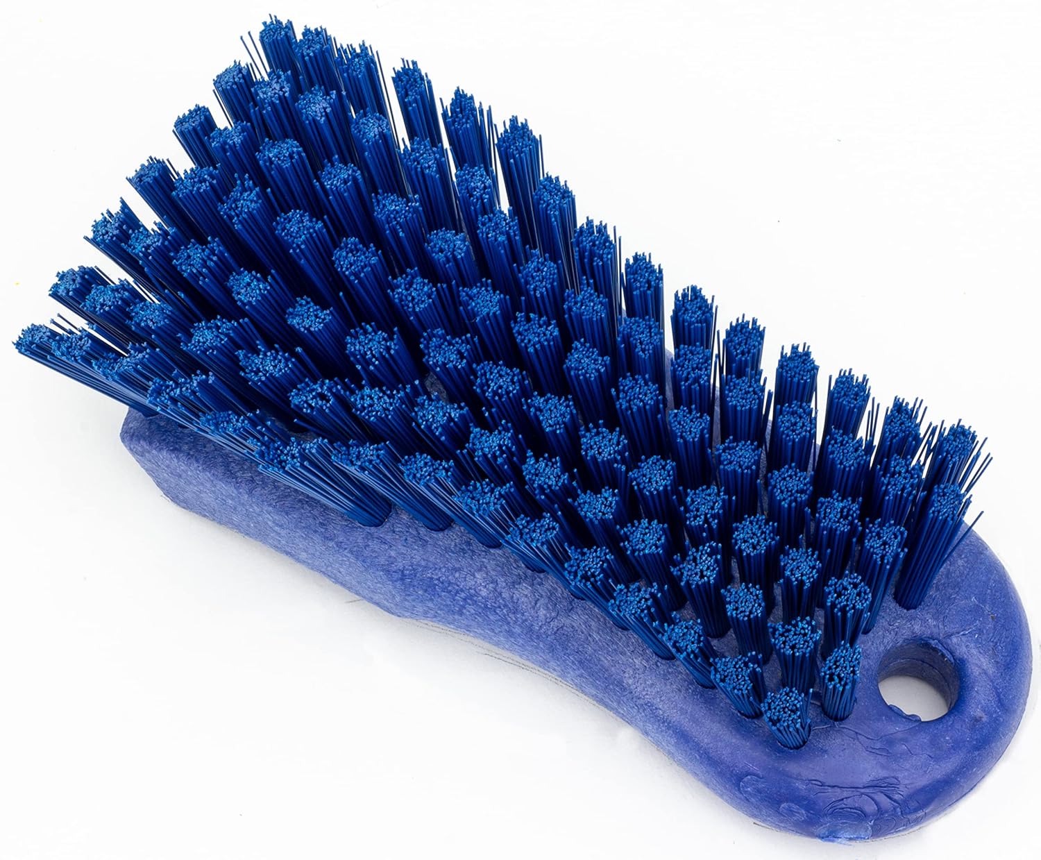 SPARTA Plastic Cutting Board Scrub Brush with Hanging Hole for Washing Cutting Boards, 6 Inches, Black, (Pack of 6)