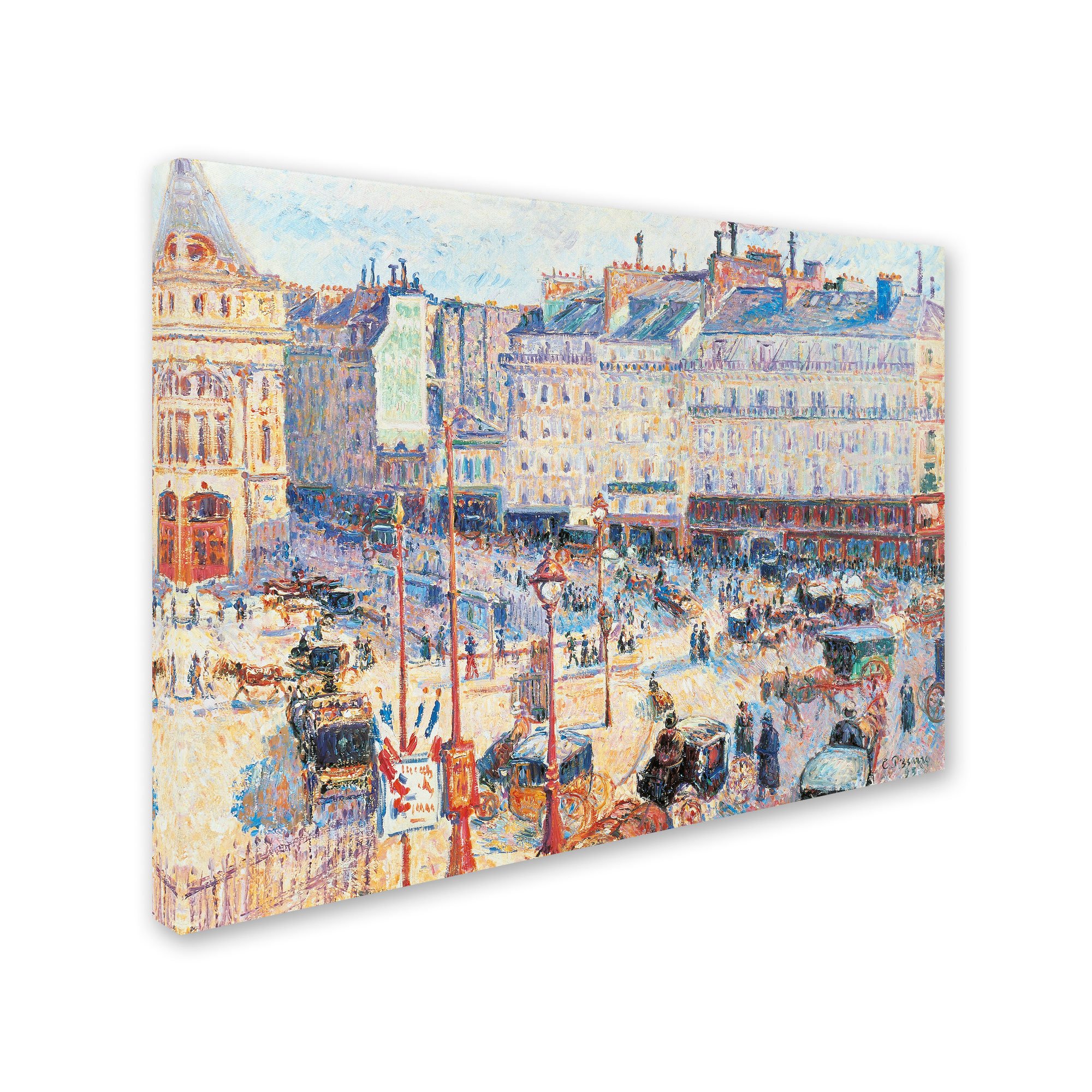 絵画 Camille Pissarro ファイル:Camille Pissarro, The Boulevard Montmartre at Night
