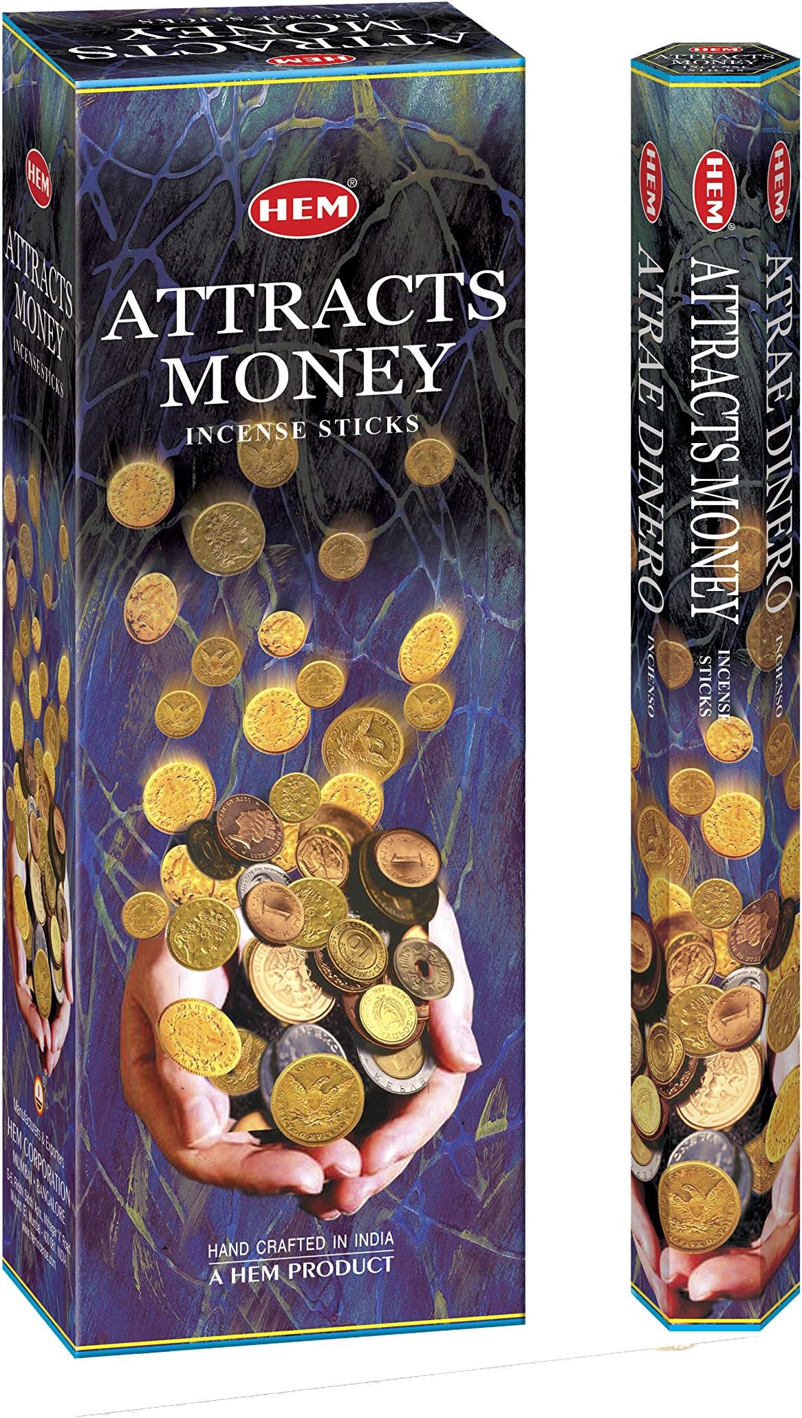 Attracts Money - Box of Six 20 Gram Tubes - Incense