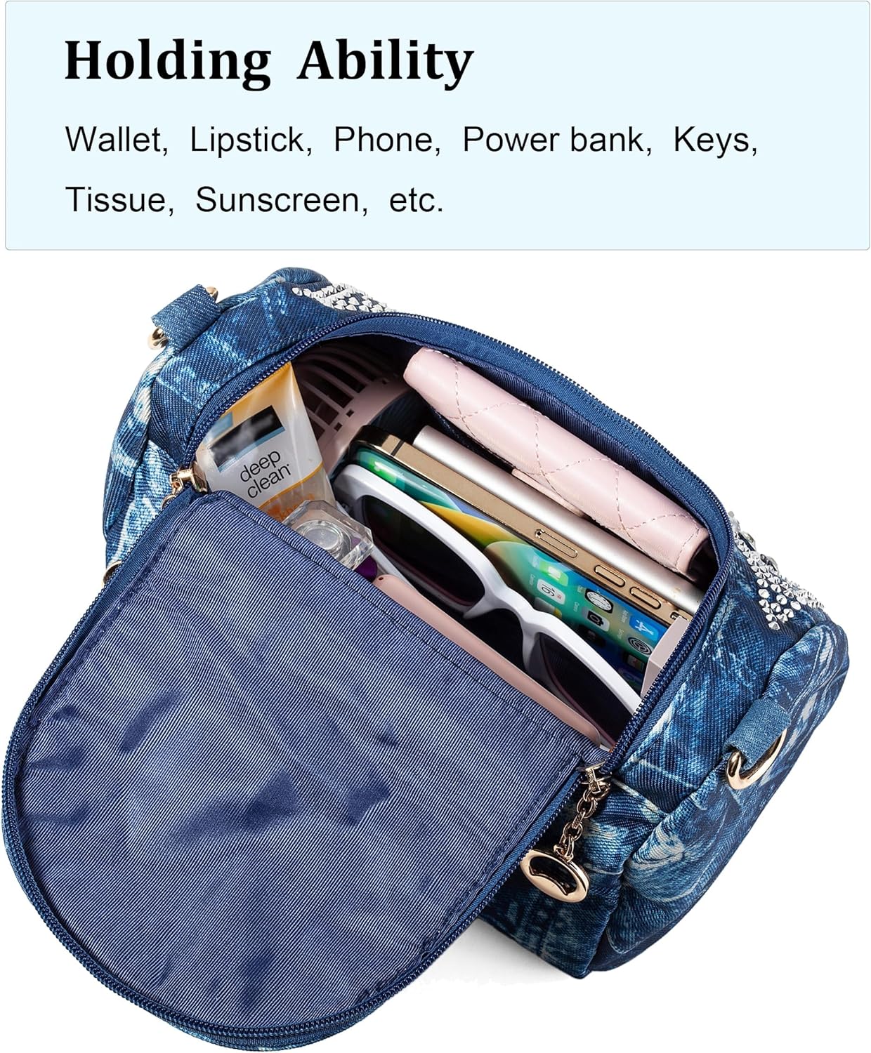 Bling Rhinestone Purse for Women Evening Bag Shoulder Bag Sparkling Crystal Wedding Party Clutches Handbags - Image 6