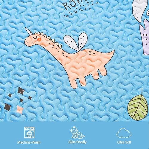 Miniatura 3 de Tapete de juego para bebé, tapete plegable lavable de 50 x 50 pulgadas, tapete de juego antideslizante para bebés y tapete de juego plegable para