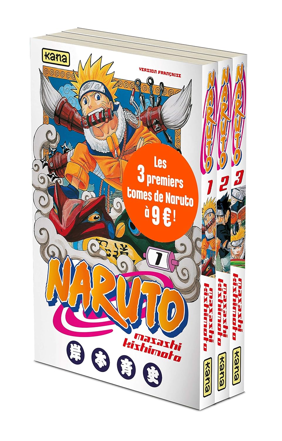 Pack Naruto Tomes 1+2+3