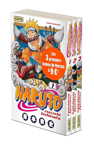 Pack tome 1 + tome 2 + tome 3 de Naruto