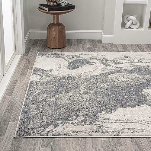 Miniatura 3 de Eyely PTC201D-4 CONTEMPORARY POP Marmo - Alfombra moderna para interiores de mármol abstracto, floral, costera, campo, dormitorio, cocina, sala de