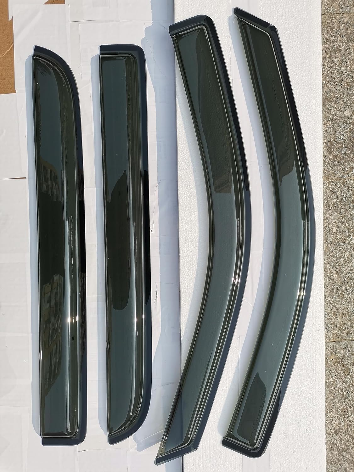 Side Window Visors Wind Deflectors Vent Window Shade for Ford F150 SuperCrew Cab 04-08 Sun Rain Guards, Lincoln Mark LT 06-08 94443 4PCS