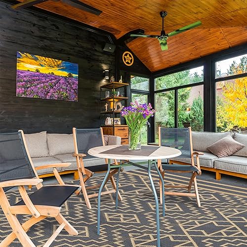 Miniatura 177 de SAND MINE Alfombras reversibles, alfombra de paja de plástico, alfombra de área moderna, alfombra de pavimento grande y alfombra para exteriores