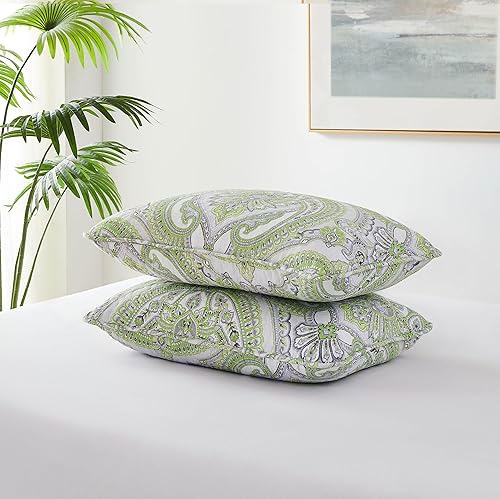 Vista 185 de Fundas Southshore Fine Linens Vilano Springs, para almohada, acolchadas, Microfibra, Pizarra, 20" x 36" 01 - Blanco brillante