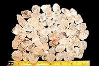 Vista 3 de Topacio rosa champán de 1/2 pulgada de roca mineral espécimen corazón chakra curación reiki preciosa