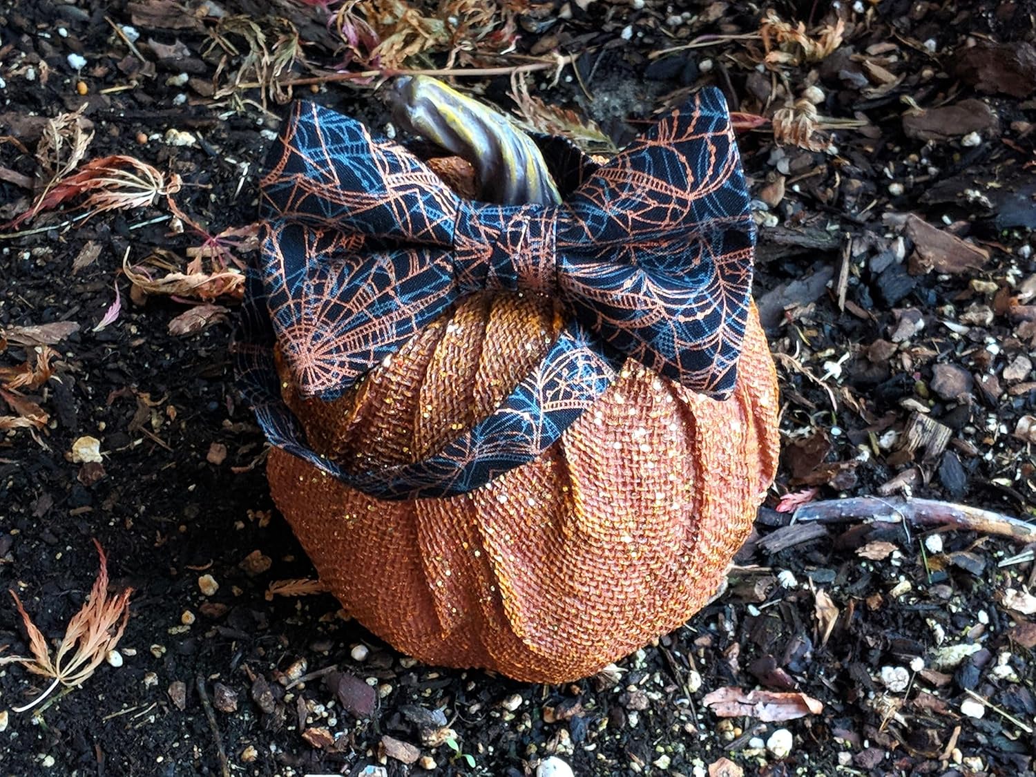 Mens Pre-tied Adjustable Bow Tie Autumn Leaves, Fall Pumpkins, and Halloween Spider Webs