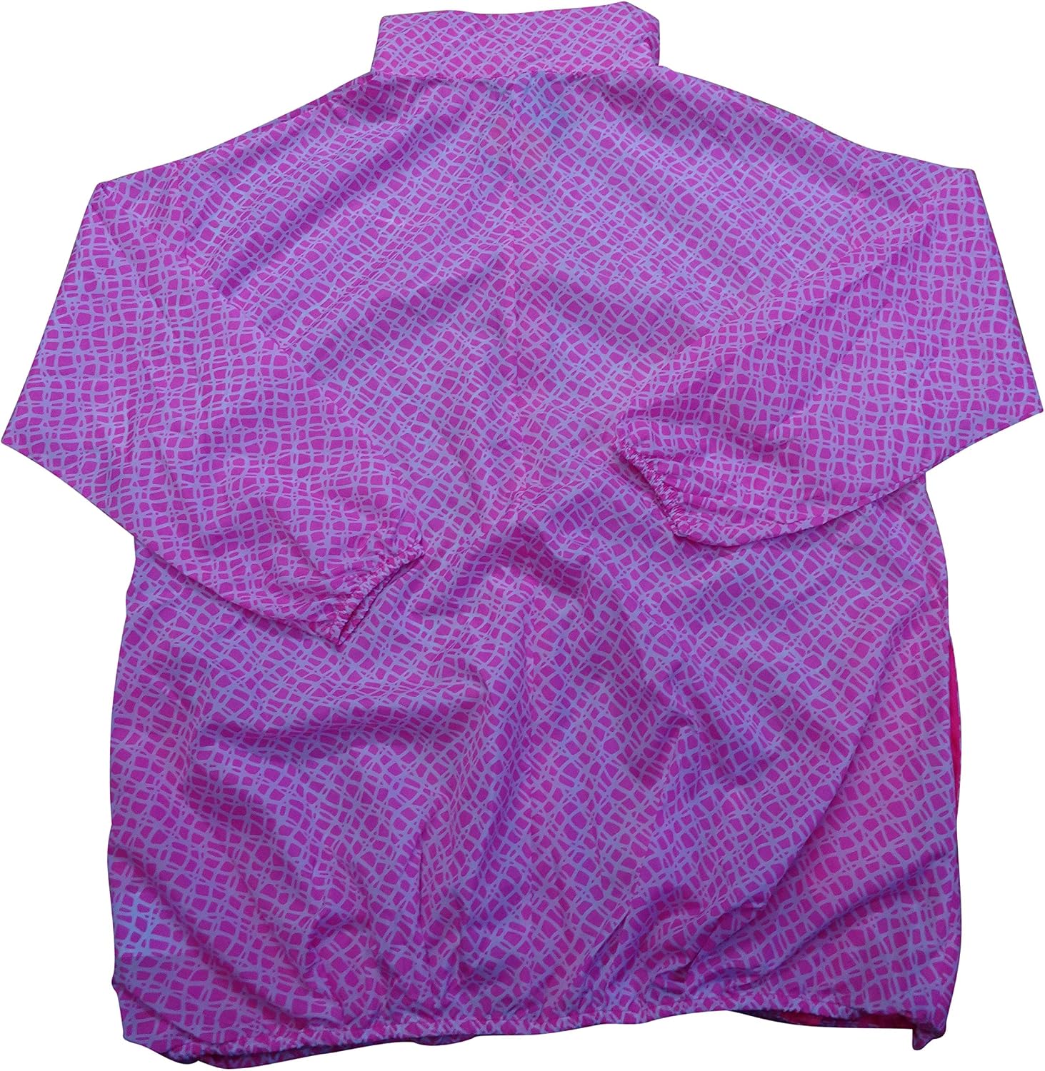 Nike Womens Oversized Festival Printed Running Jacket 725822 (Small, Pink White 639)