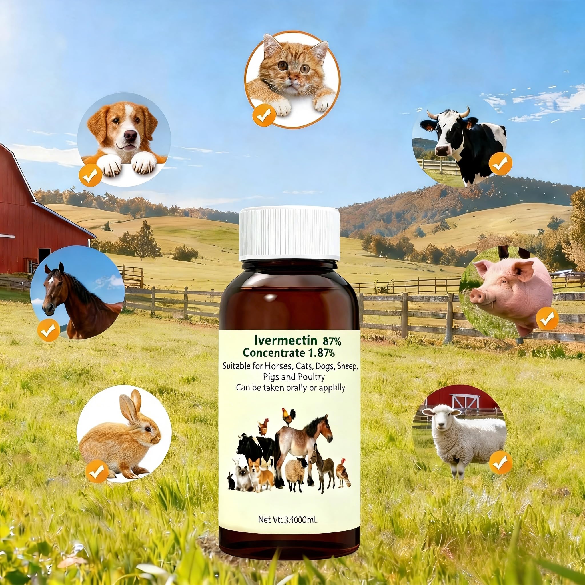lvermect für Pferd, Pferd für Wurmex, 100 ml