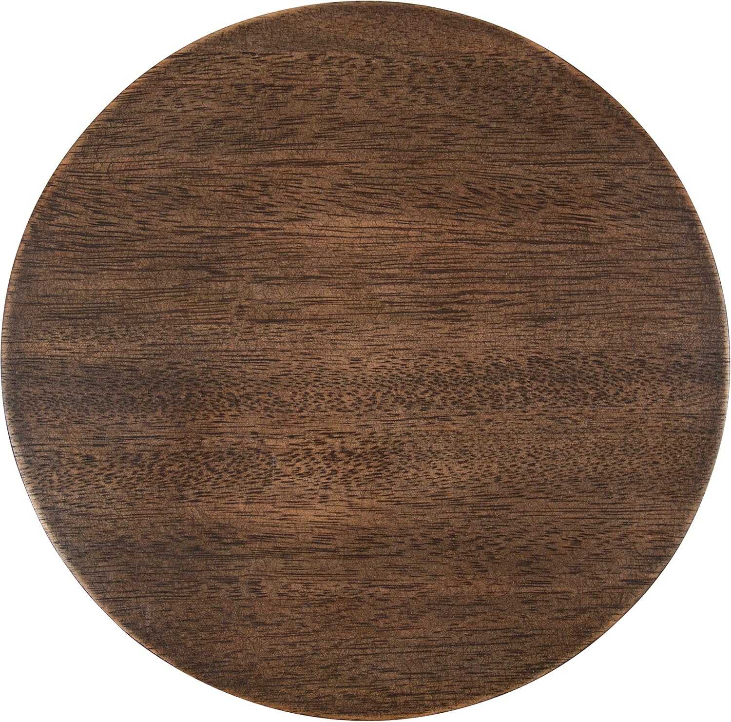Kate and Laurel Wegner Traditional Wooden Round Drink Table, 8 x 23, Rich Brown, Elegant and Durable Pedestal Table for Use as Small Drink Table, Plant Stand, or Decorative Item Display