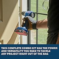 Vista 3 de BOSCH Kit combinado de herramientas eléctricas GXL18V-27B22 - Taladro inalámbrico compacto sin escobillas de 18 V de 1/2 pulgada y destornillador