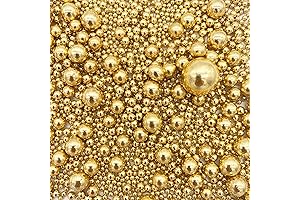 Weraru Edible Gold Drip Sugar Sprinkles for Baking and Cake Decoration