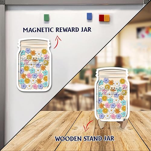 Miniatura 2 de Tarro de recompensa magnético personalizado para tablero del aula, tarro de recompensa para niños, sistema de recompensa de tarro de estrella, tarro