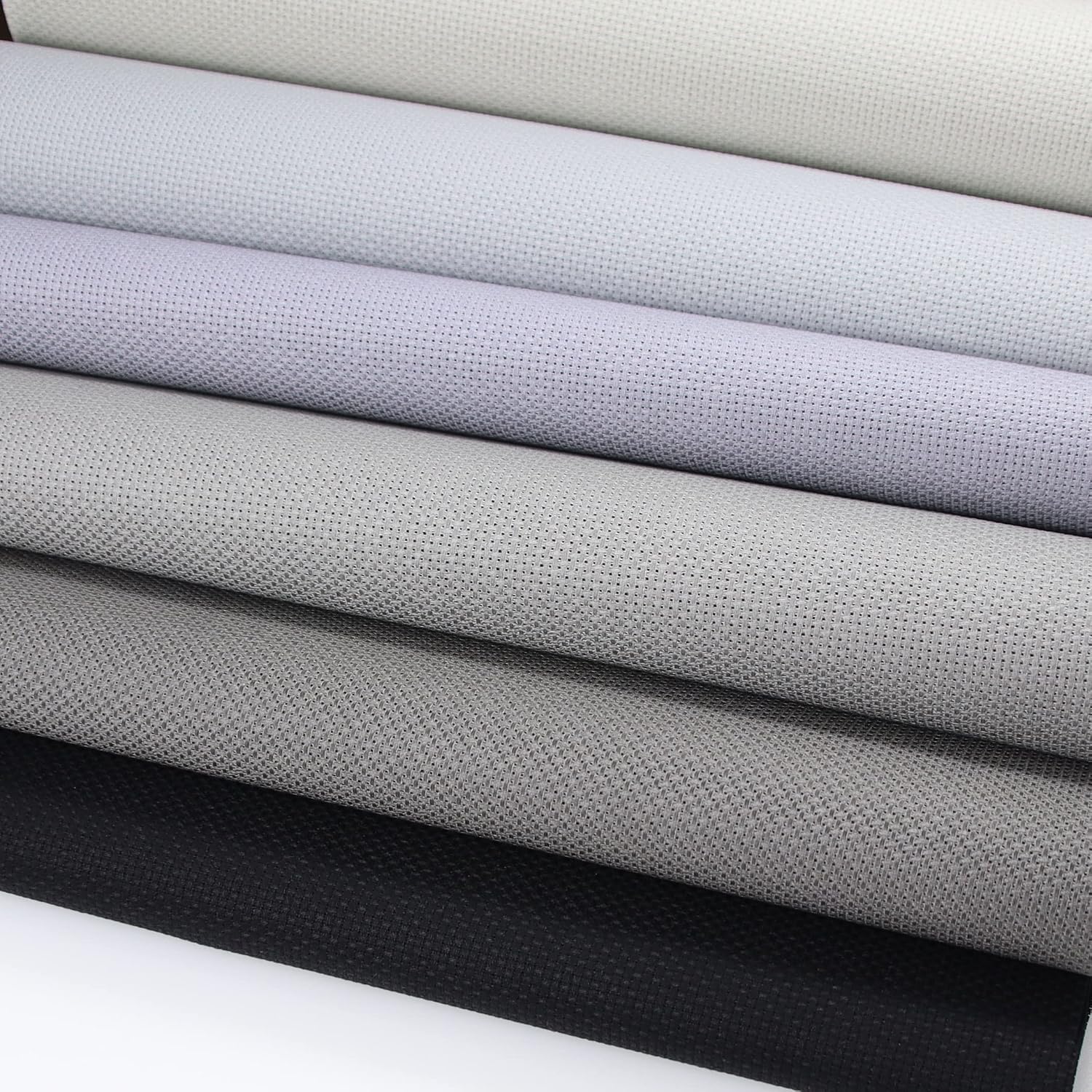 KCS 6 pc of 12" x 18" (30cmx45cm) Counted Cotton Aida Cloth Cross Stitch Fabric (14CT-N)