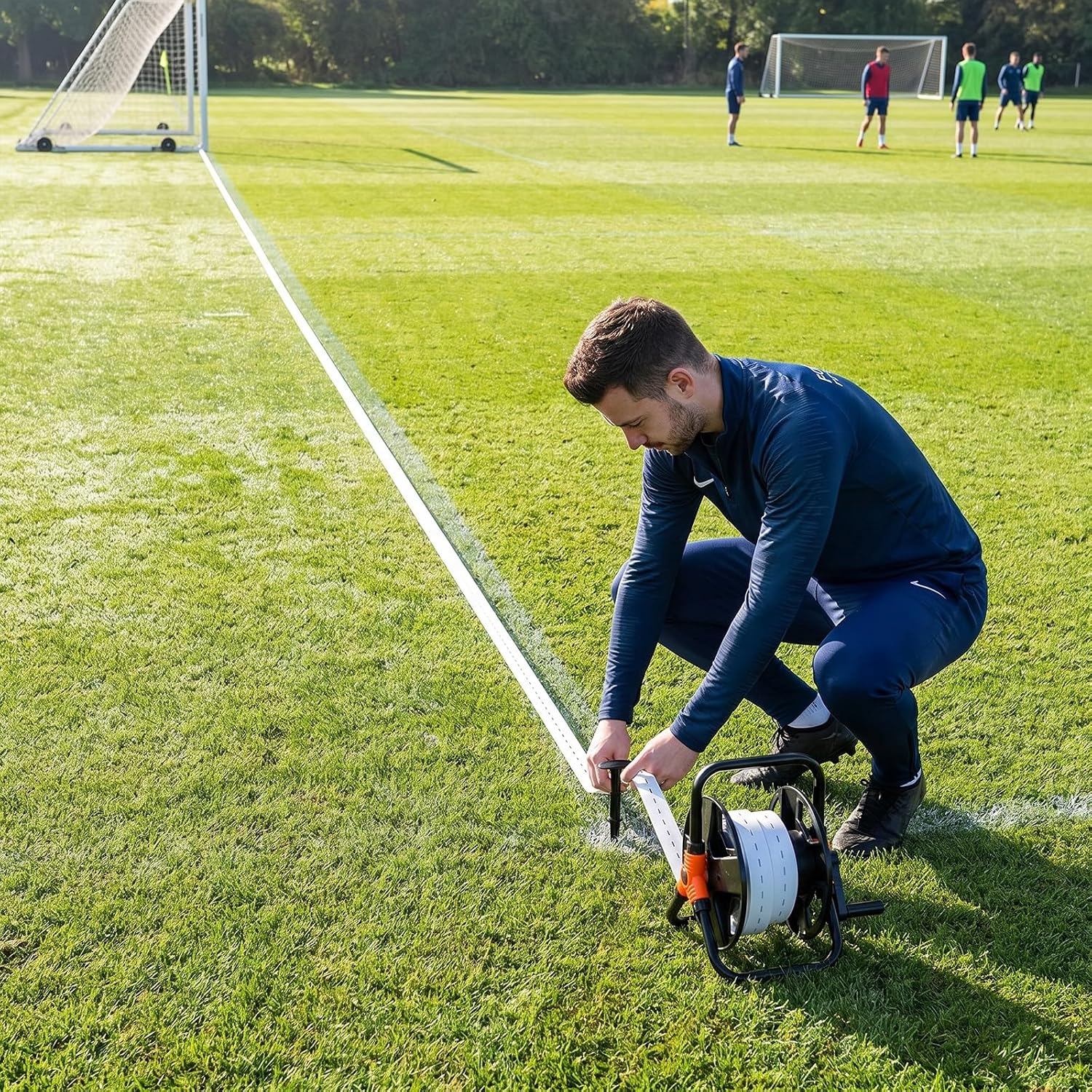Daifunli 393ft Football Field Chalk Line Soccer Line