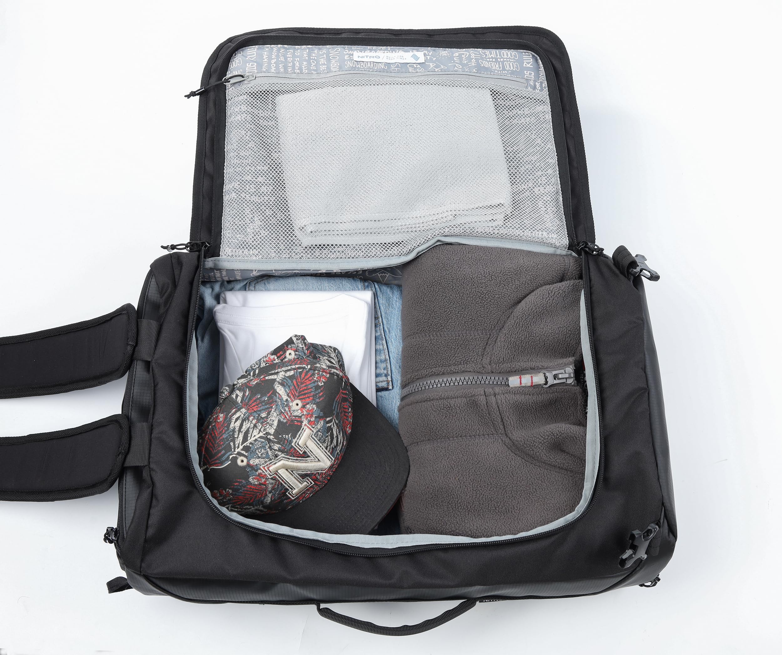 NITRO Shuffle Backpack – Stylischer Hyprid Rucksack für Herren & Damen, multifunktional, wasserabweisend, komfortabel – Alltag, Sport, Reisen