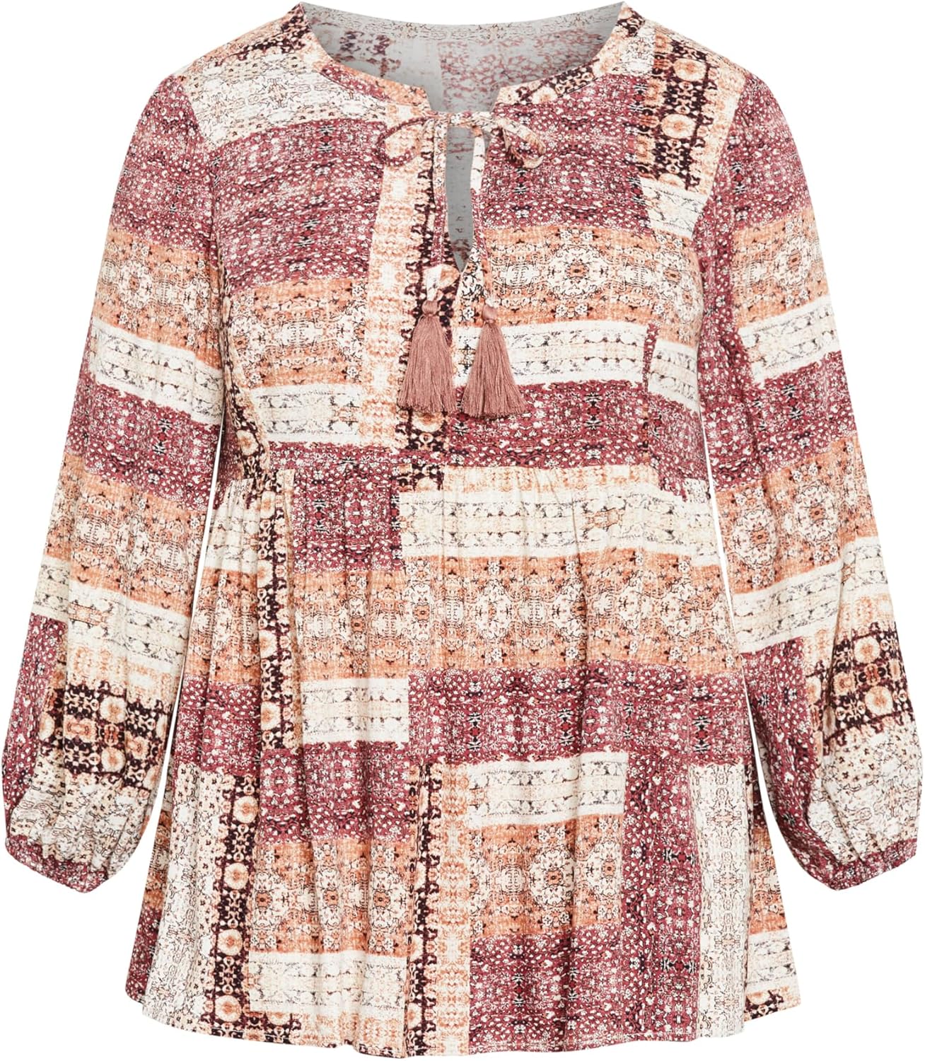 Avenue Womens Plus Size Tunic Charmed - Image 5