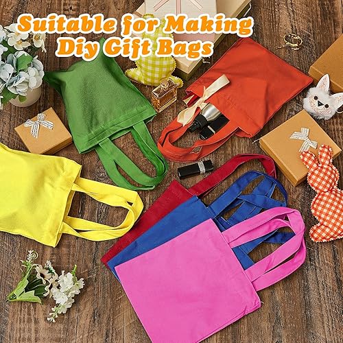 Vista 43 de Amylove 24 mini bolsas de lona en blanco para sublimación, reutilizables, para comestibles, equipaje de bricolaje, para fiestas incluso