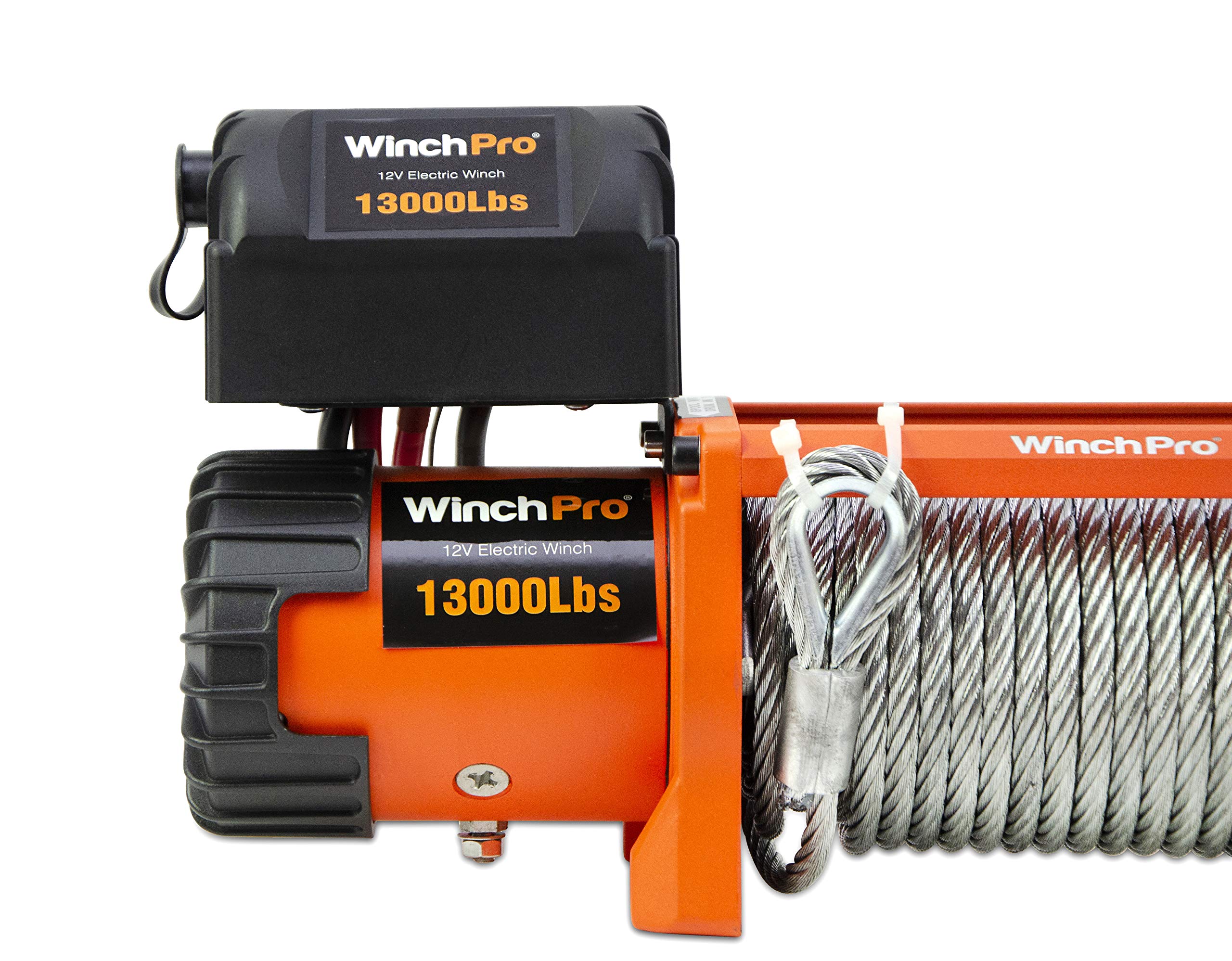 Cabrestante Eléctrico 12V 5900kg/13000lbs, 26m De Cuerda De Acero, 2 Mandos A Distancia Incluidos (1 Inalámbrico, 1 De Cable), Para Offroad, 4x4, Grúas