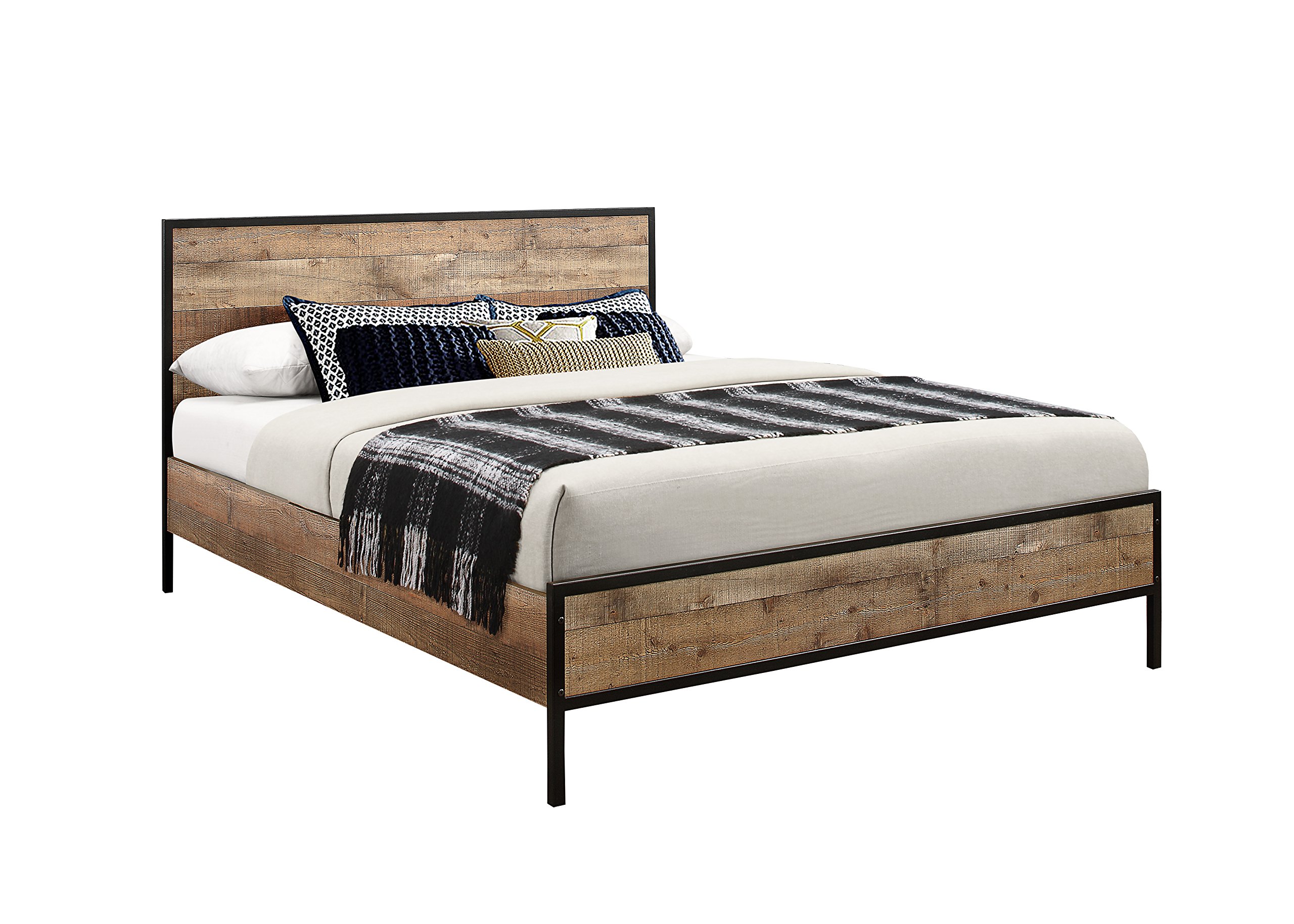 B&Q -  Urban King Size Bed In Rustic