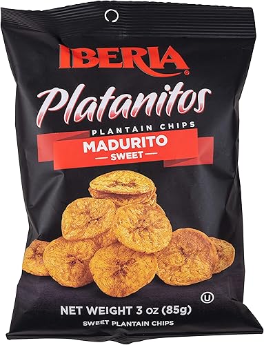 Miniatura 3 de Iberia Chips de plátano naturalmente dulce 3 onzas paquete de 24