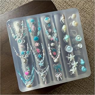 3D Shell Nail Art Molds Summer Beach Design, Silicone Nails Tool Y2k Decoration