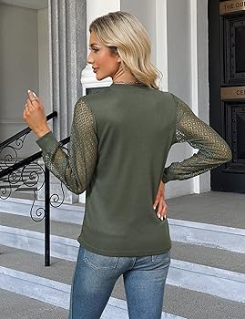 Blooming Jelly Women's Waffle Knit Tops Dressy Business