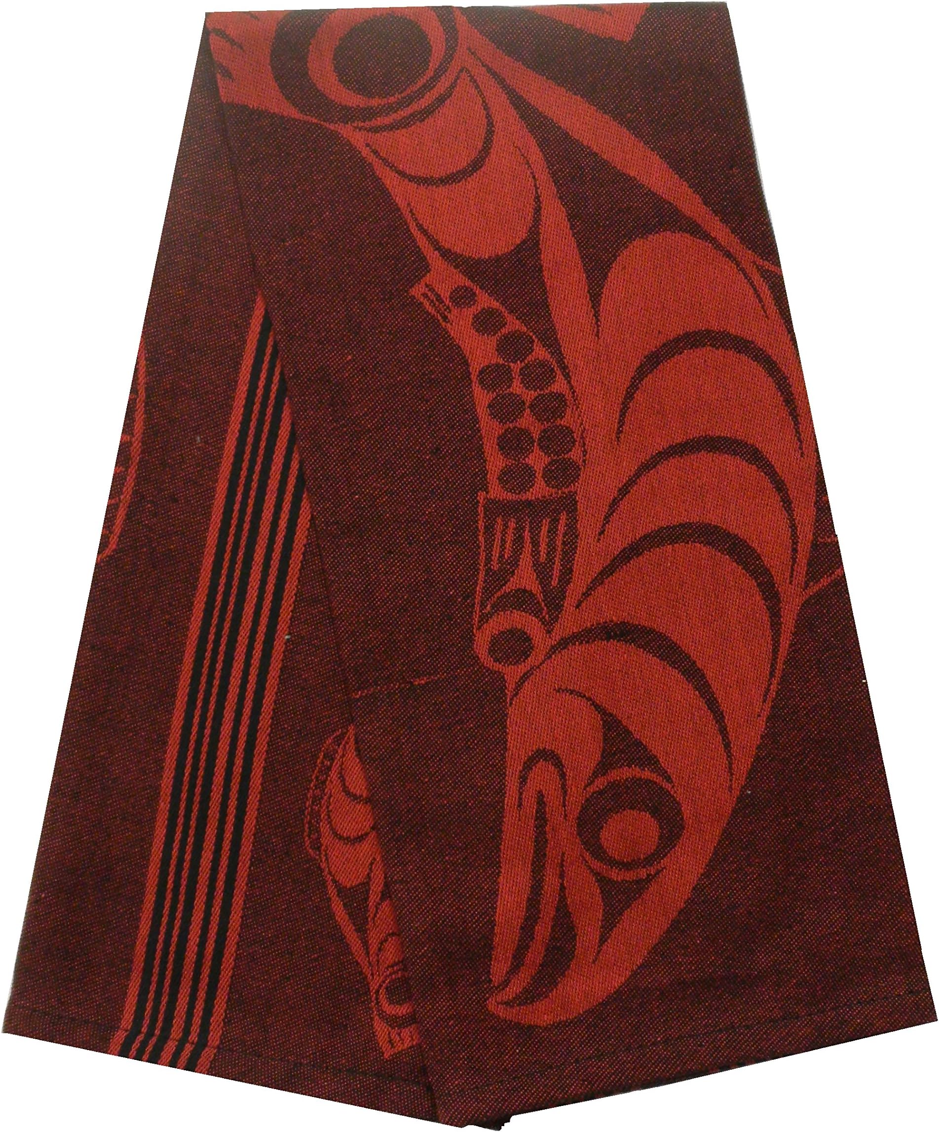 FunrrieNative Northwest Tea Towel with Salmon Design