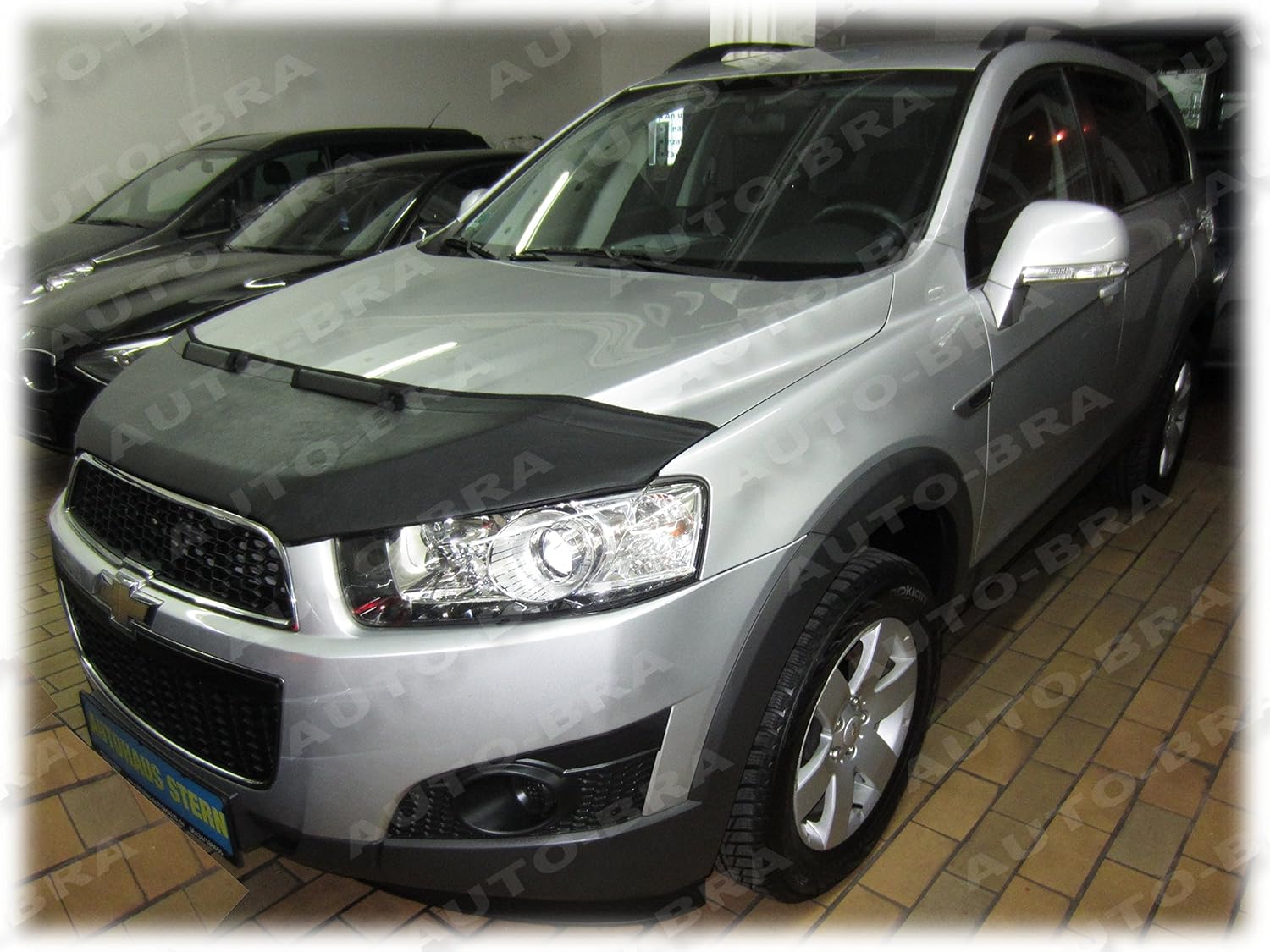 Hood Bra Front End Nose Mask Compatible with Chevrolet Captiva Since 2011 Bonnet Bra STONEGUARD Protector Tuning