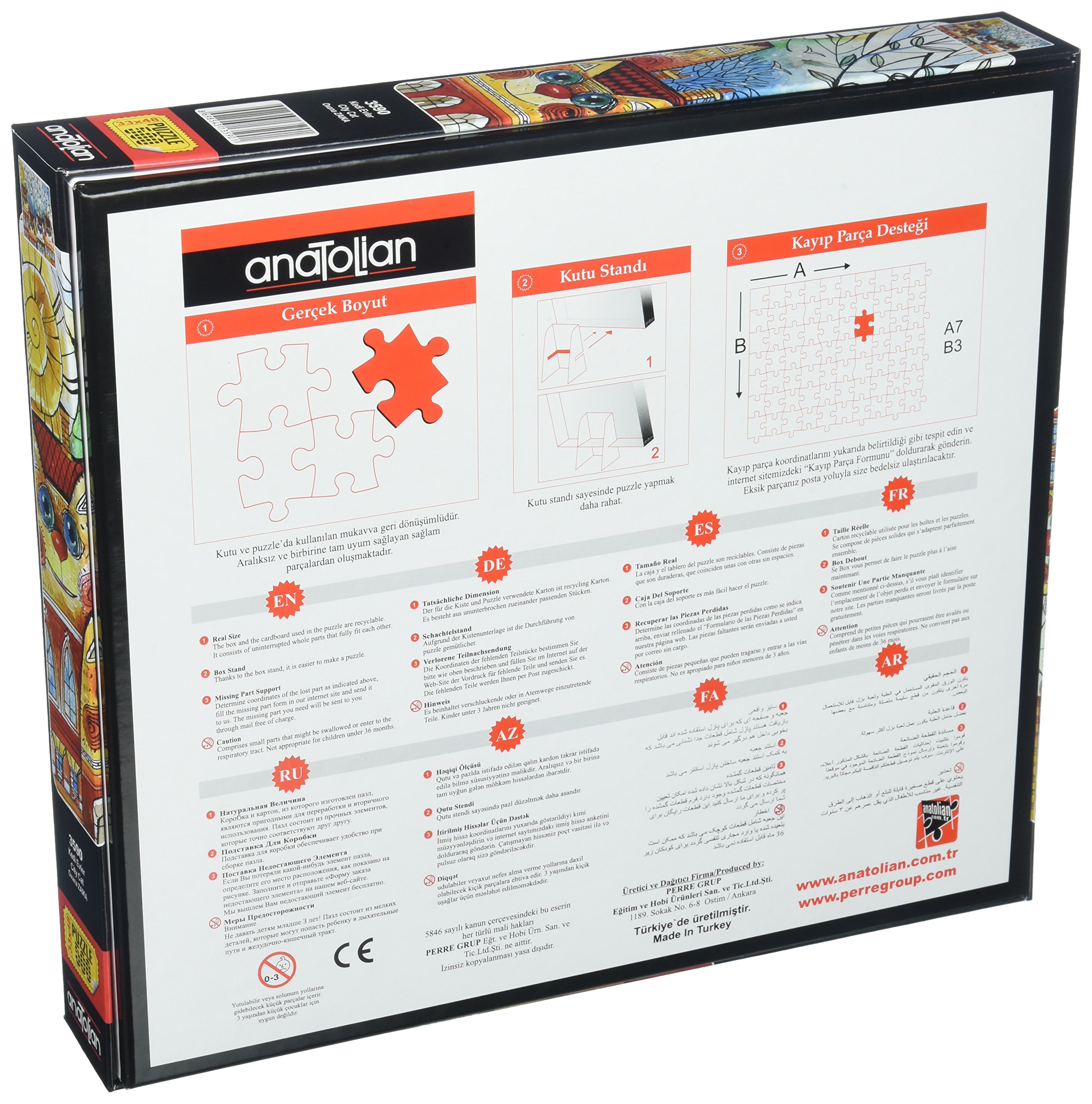 Anatolian Jigsaw Puzzle 500 Pieces City Cat Amazon Com Au Toys Games