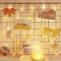 cshare LED Fotócsipeszes Fényfüzér - 2m 20 LED Elemes Világítás Képtartó Csipeszekkel - Vízálló Dekoráció Szobába, Esküvőre, Partira 2