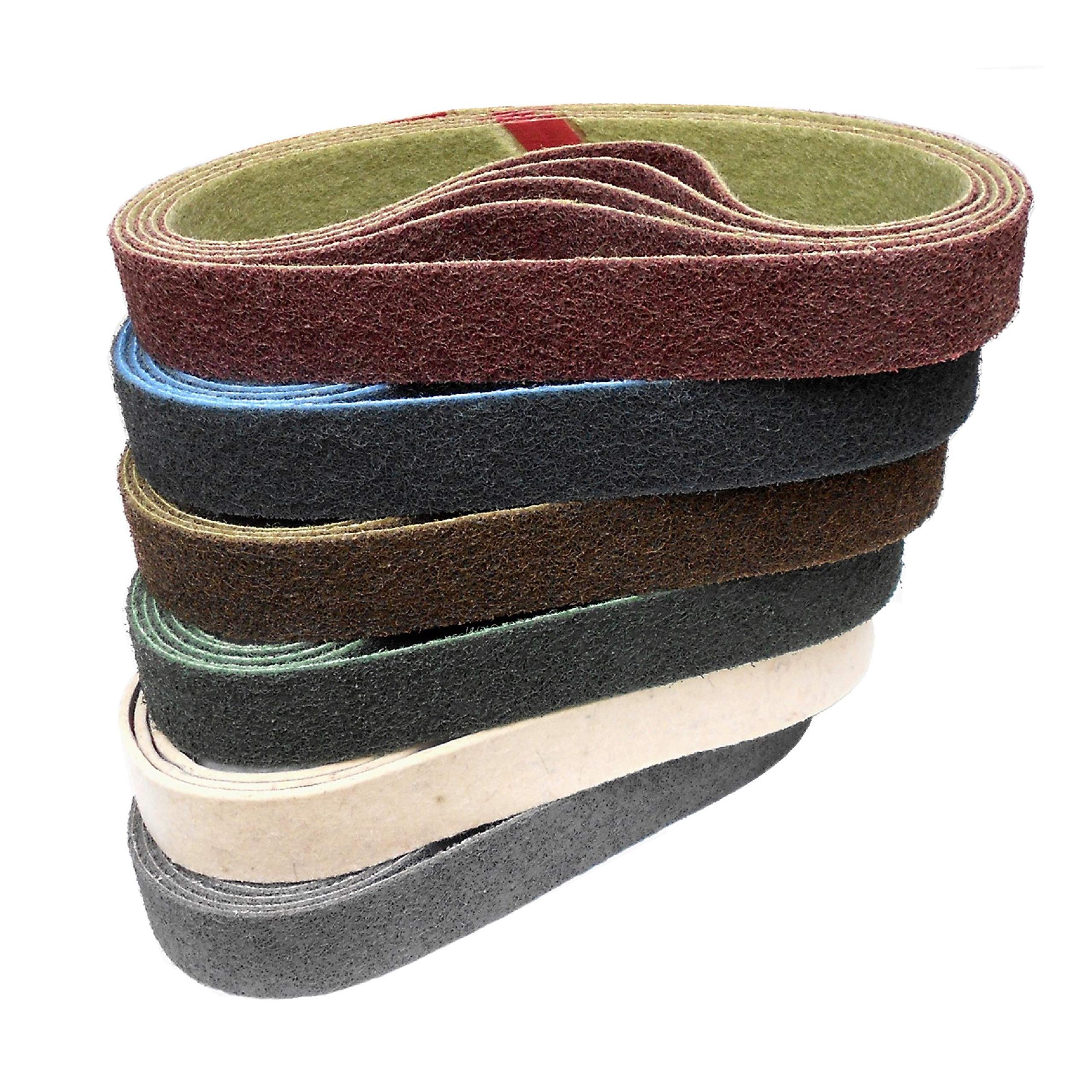 Score Abrasives Pro Line Nastro in nonwoven/Nastro abrasivo per levigatrice a nastro per tubi | 40 x 760 mm | 10 Pezzo | Grana: polish/lucidatura/bianco