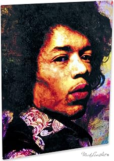 Jimi Hendrix Wall Art Print Decor on Metal - ik