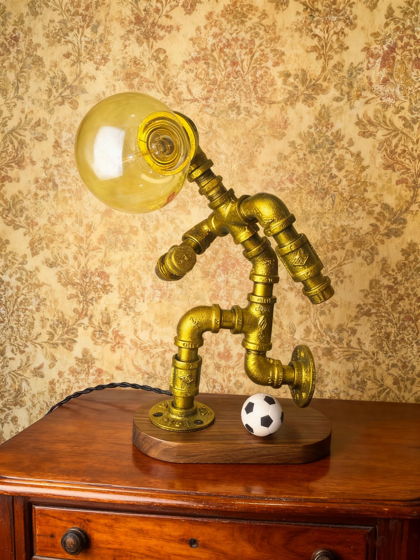 Industrial Pipe Lamp Socket - Steampunk Lighting -7