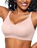 Vertvie Bras for Women No Underwire Wireless Push Up Seamless Full Coverage Comfort Sports Everyday Bra Regular & Plus Size