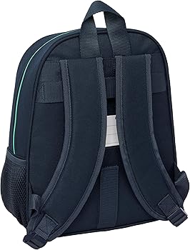 Real Madrid 2. Team 24/25 Schoolrugzak voor kinderen, kinderrugzak, aanpasbaar aan kinderwagen, ideaal voor schoolleeftijd, comfortabel en veelzijdig, kwaliteit en duurzaamheid, 32 x 12 x 38 cm