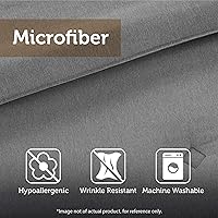 Vista 7 de Madison Park Essentials - Juego de ropa de cama con edredón a cuadros Parkston, funda a juego, cubierta antimanchas Scotchguard 3M, hipoalergénico