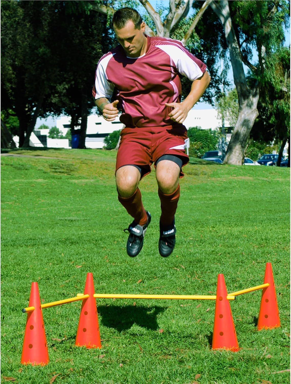 AGORA Hurdle Cone Set - 8 Cones and 4 Poles