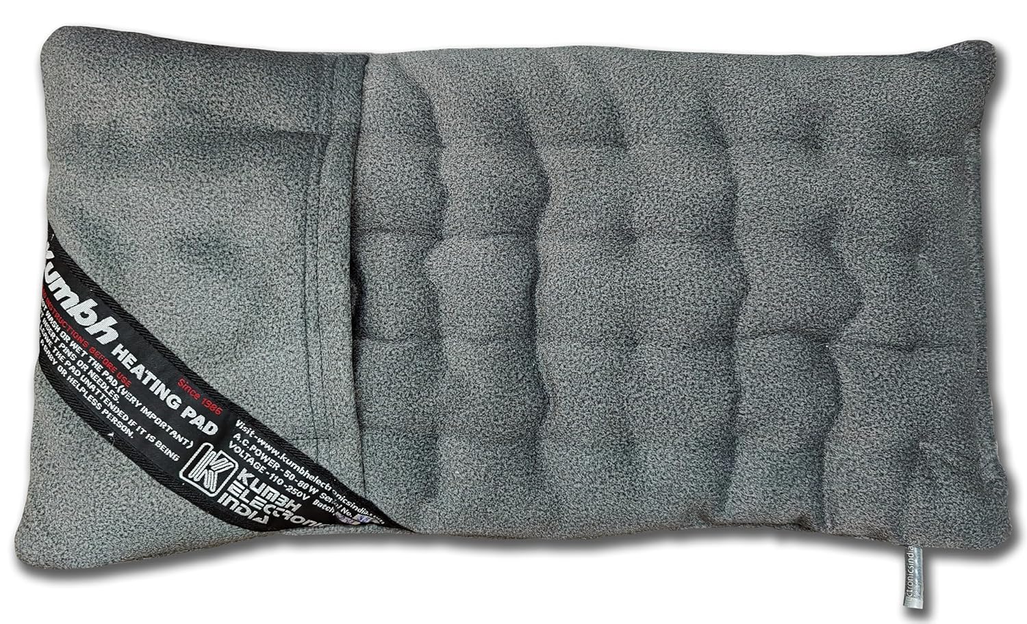 Kumbh Heating Pad, Electric Heating Pad, Orthopedic Electric Heating Pad, Heat Belt with Temperature Controller, Pain Relief Heating Belt for Lower Back, Knee, Shoulder, Cramps, and Neck, White