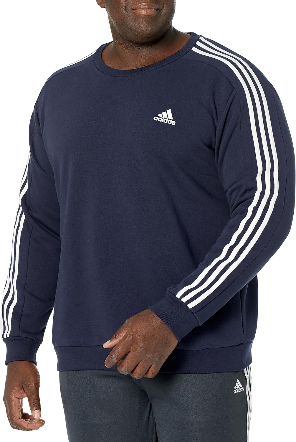 adidas Men’s Essentials 3-Stripes Fleece Sweatshirt
